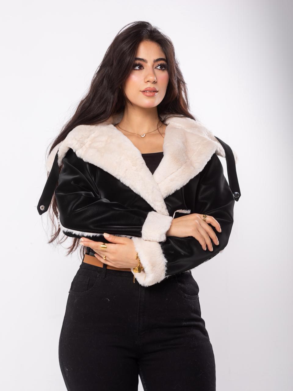 fur leather jacket