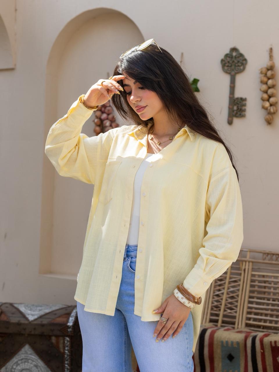 Elin shirt in yellow