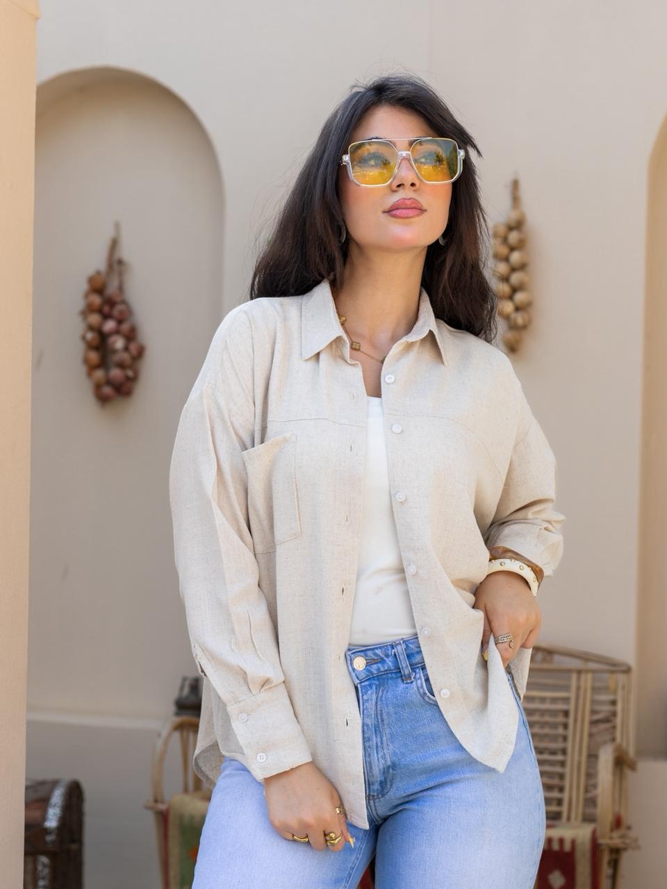 Elin shirt in beige