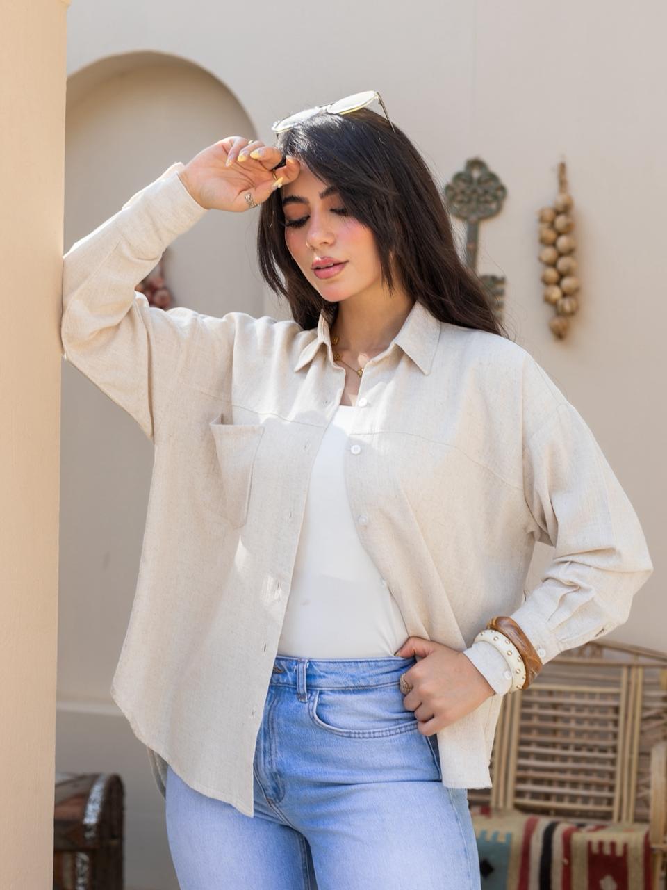 Elin shirt in beige