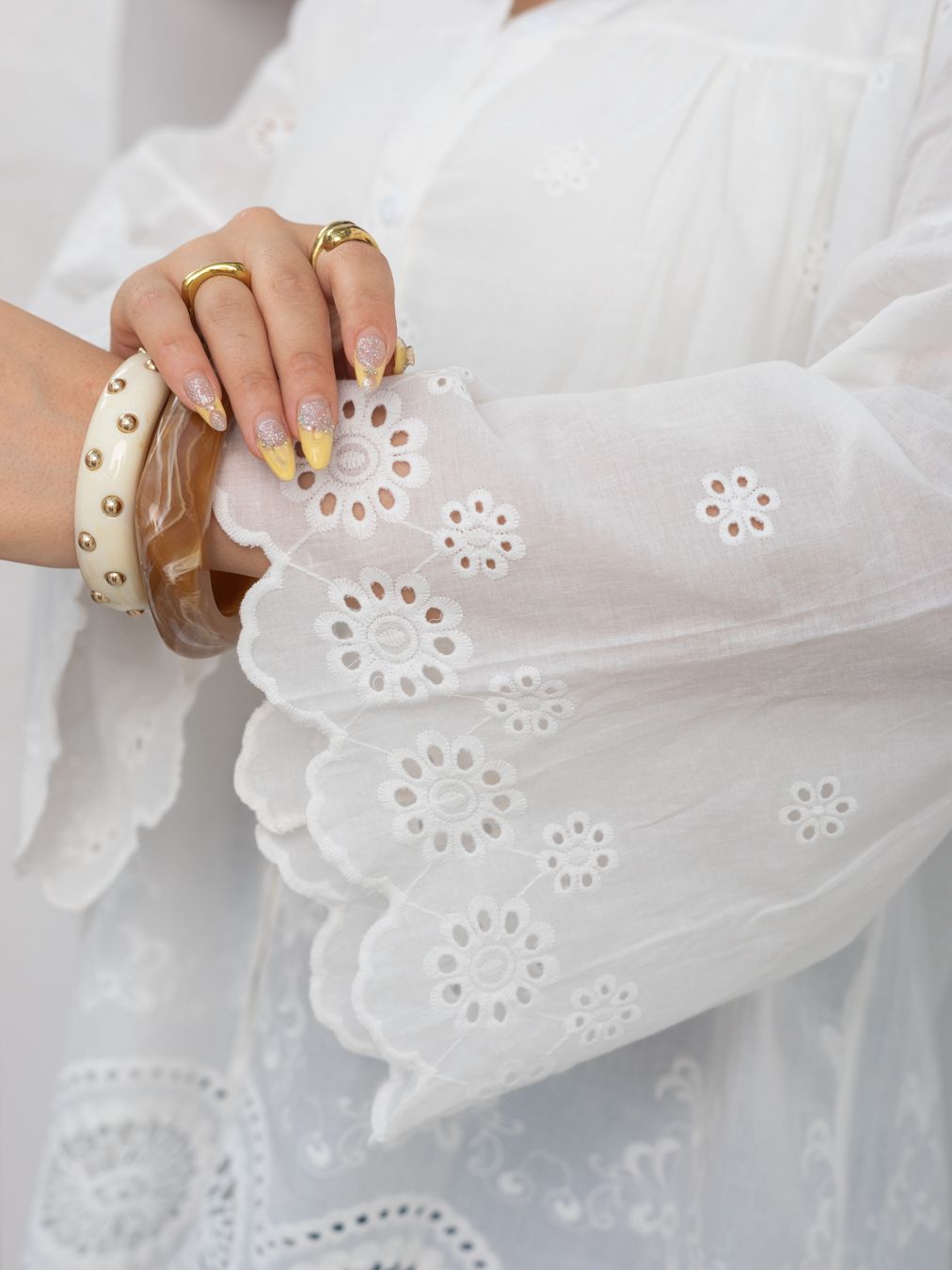 Bobai blouse in white