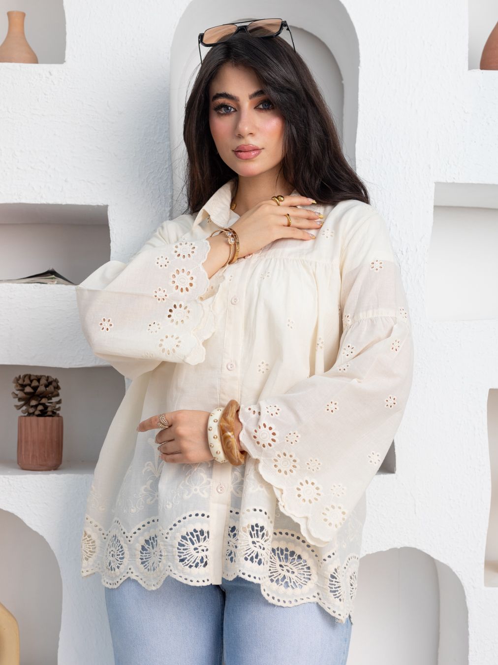 Bobai blouse in beige